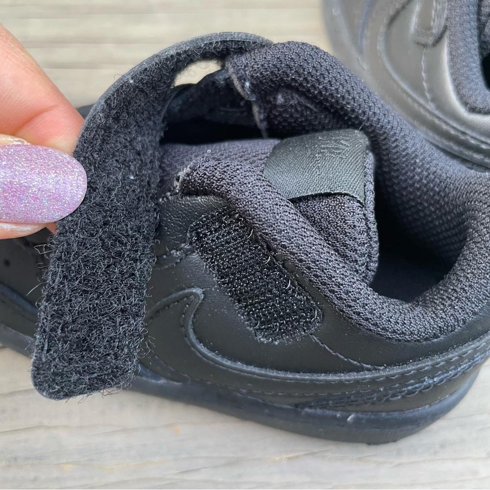 Nike Court Borough Low 2 in black Toddler Shoes size 5C - Picture 14 of 16